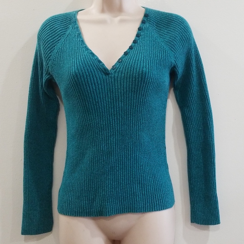 Basic Concept Women's Green Size Medium Sweater - image 5